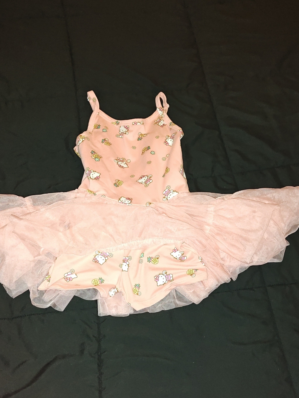 Hello Kitty Pink Tulle Tutu Costume Romper